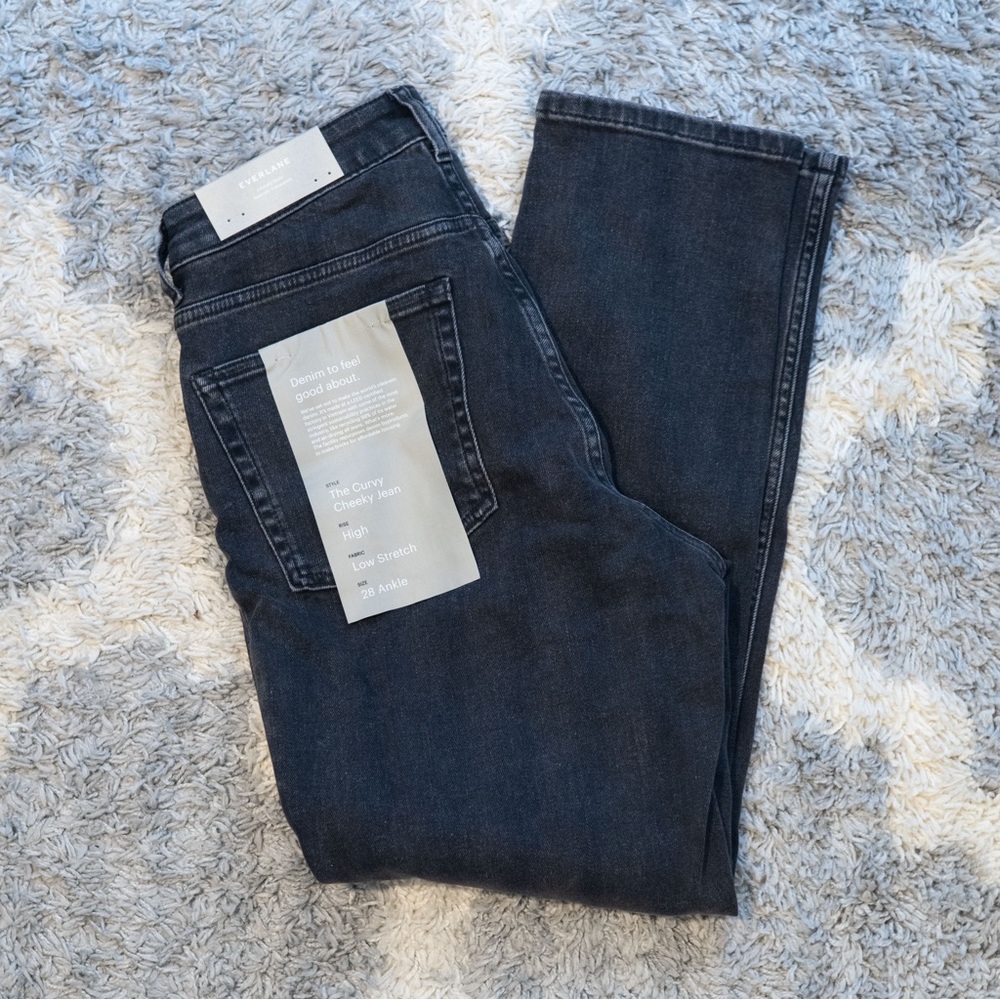Everlane Charcoal Wash Cheeky Jeans